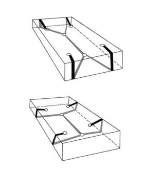 Amarres para cama ajustables