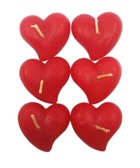 Alternative view of Velas corazón pequeñas  x 6 Und