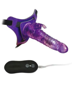 Arnés macizo conejito con Vibración 18cm
