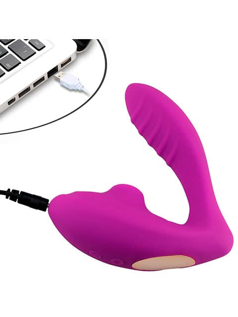 Vibrador con succionador USB - Imagen 2