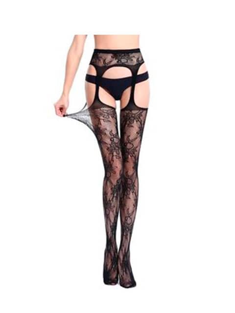 Media a la cintura color negro - talla única