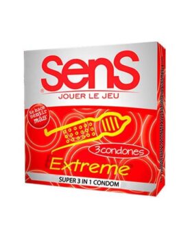 Condón sensación extrema texturizado x 3 Und