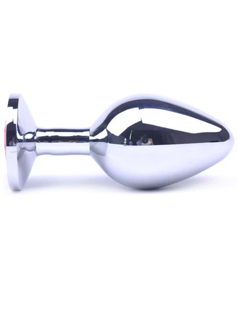 Plug anal tipo joya metálico mediano - Imagen 2