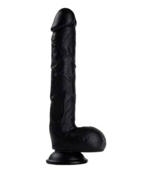 Alternative view of Dildo con testículos y chupa 26 cm