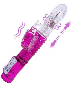 Alternative view of Vibrador conejito sube y baja USB