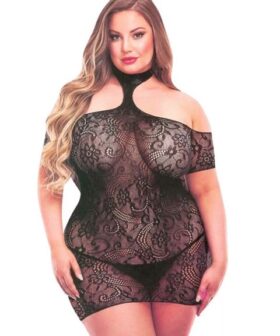 Malla vestido 52029 color negro - Talla única